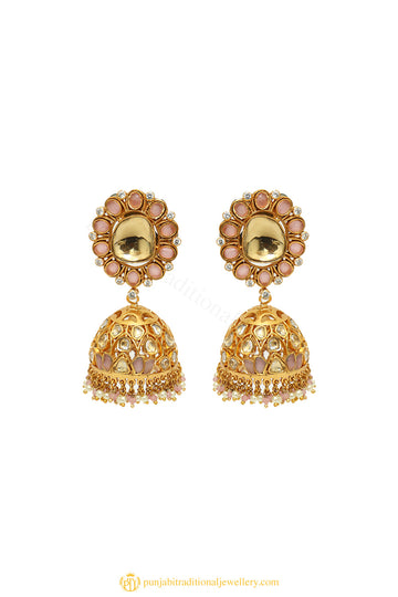 Gold Finished Earrings by PTJ